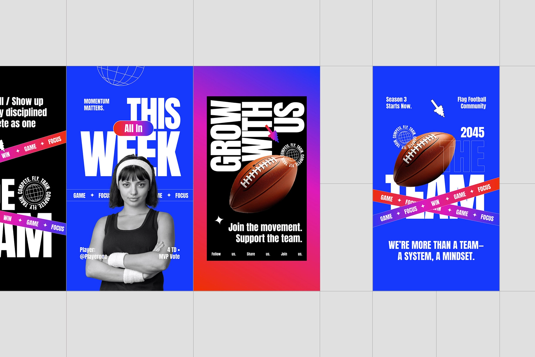Football Sport Instagram Pack - Affinity Template