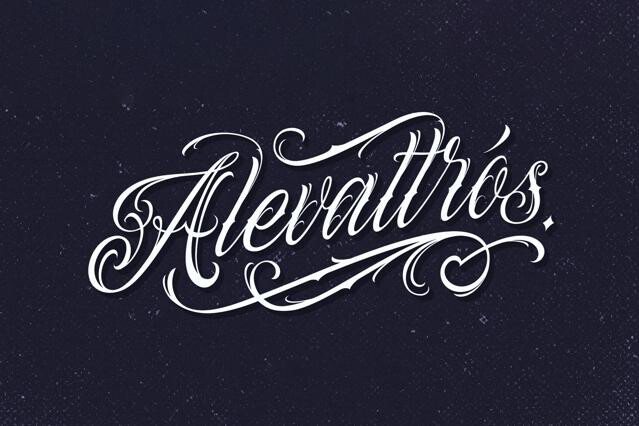 Alevattros - Tattoo Script Font
