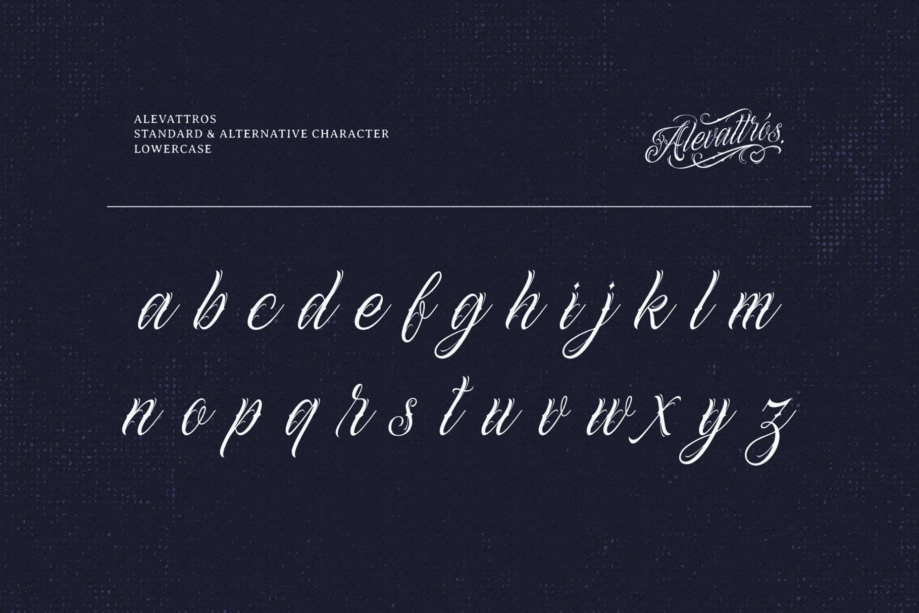 Alevattros - Tattoo Script Font