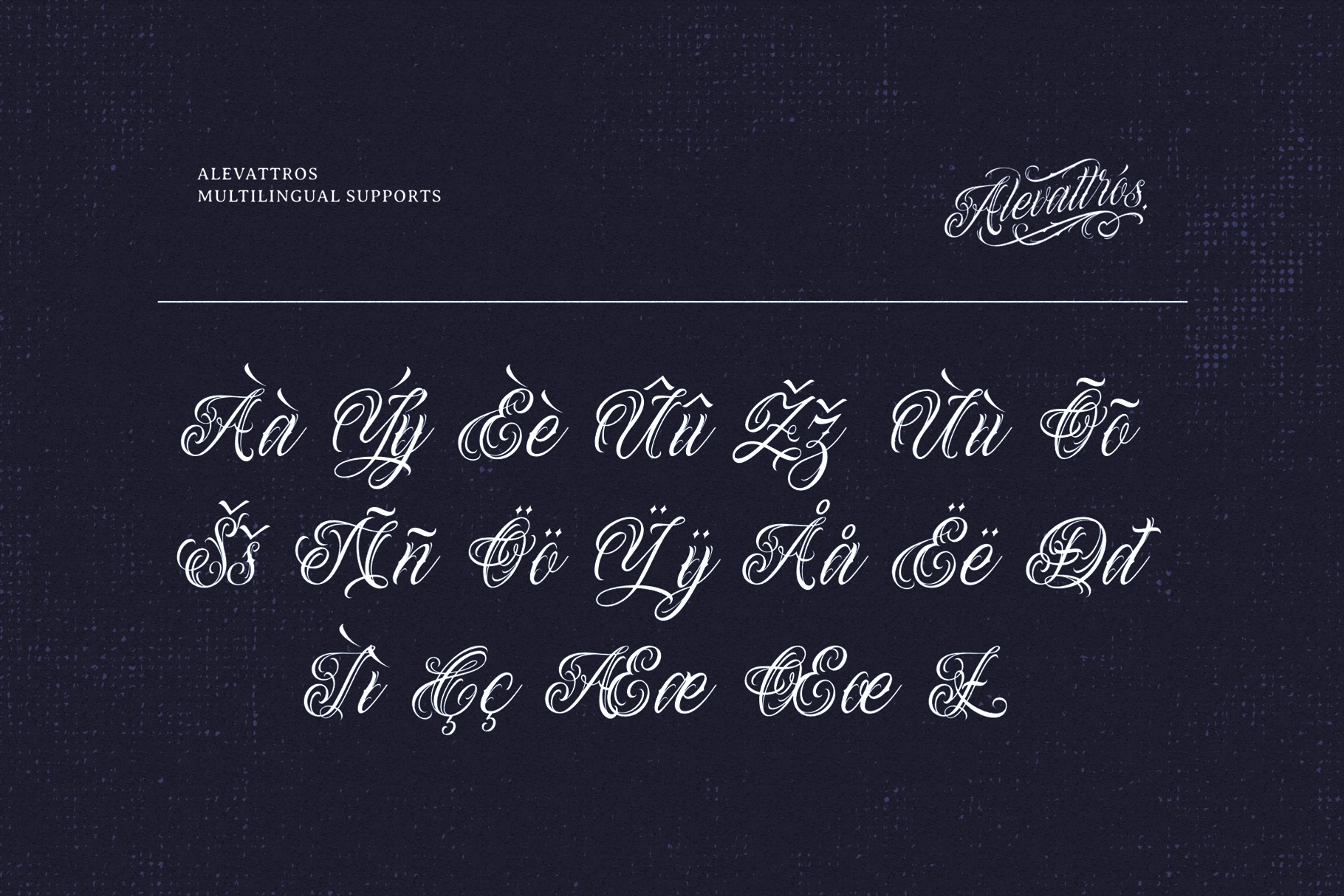 Alevattros - Tattoo Script Font