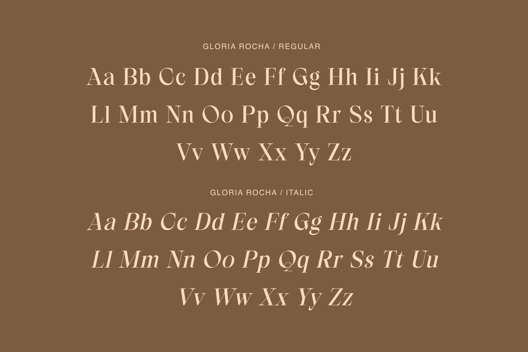 Gloria Rocha - Elegant Glamour Serif Font