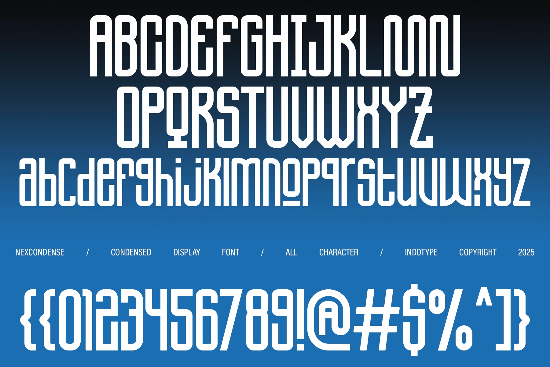 NexCondense - Condensed Display Font