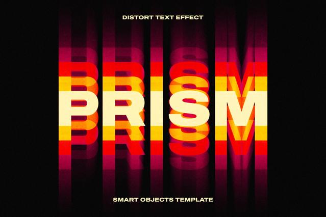Download Prismatic Lines Text Effect