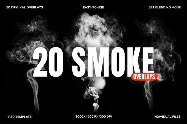 20 Smoke Overlays