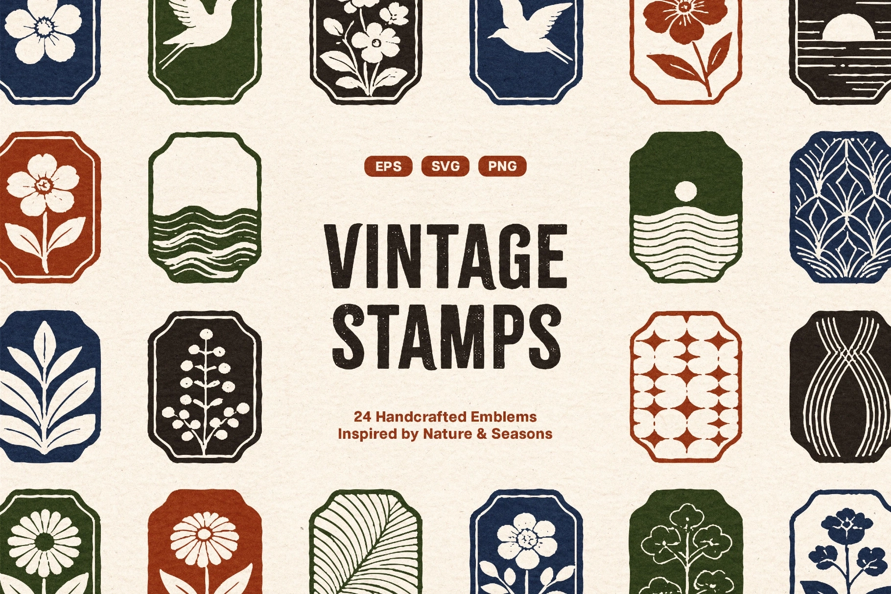 Vintage Stamp Elements