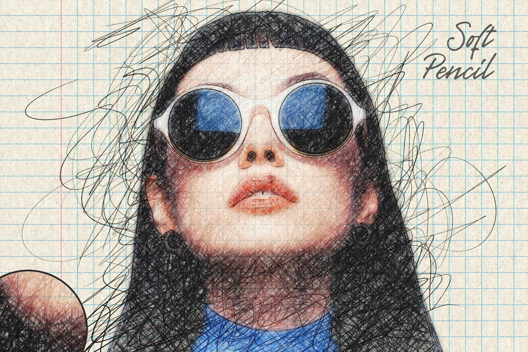 Soft Pencil Sketch Photo Effect