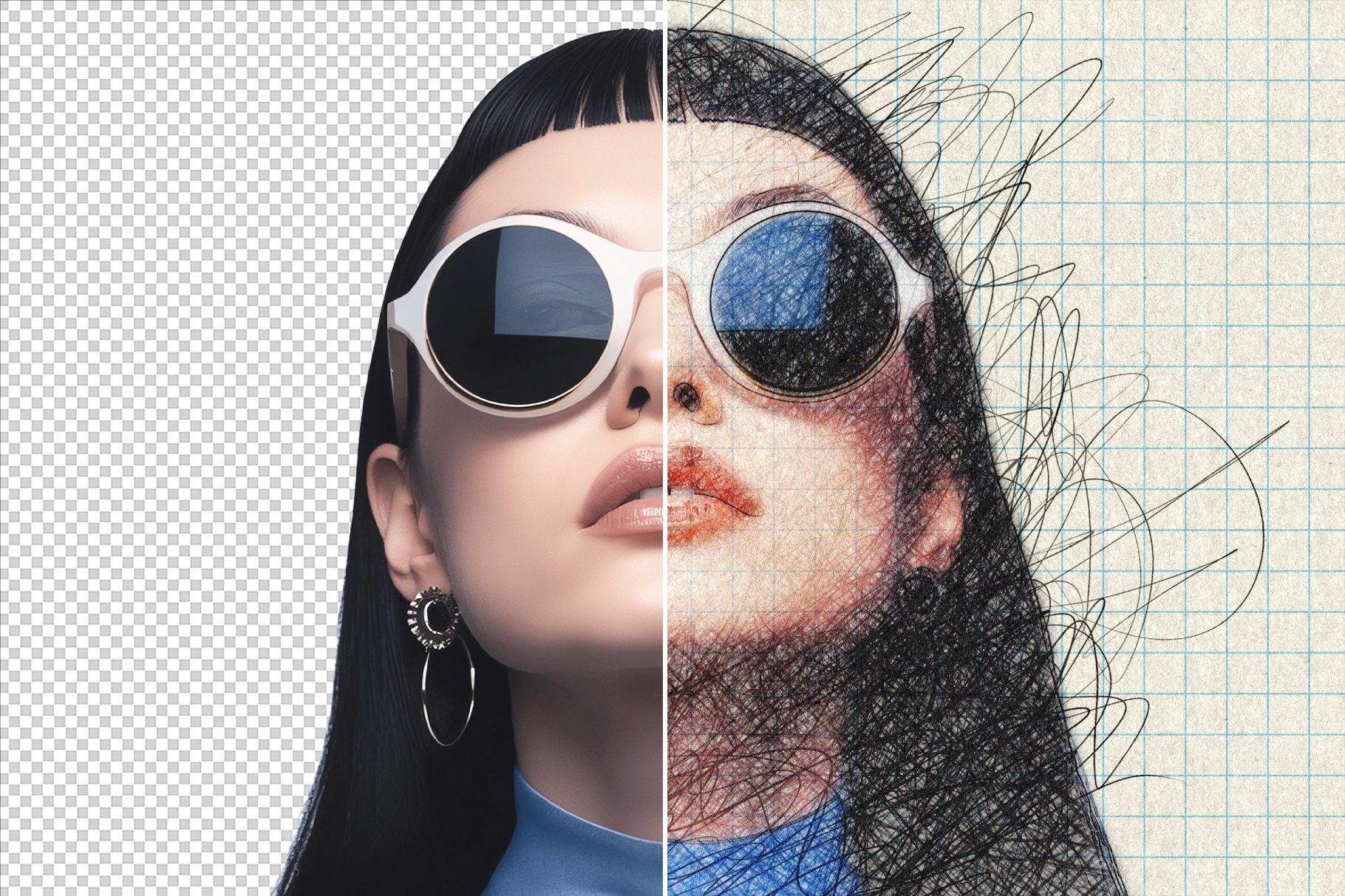 Soft Pencil Sketch Photo Effect