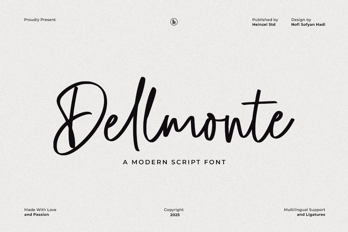 Dellmonte - Handwritten Script Font