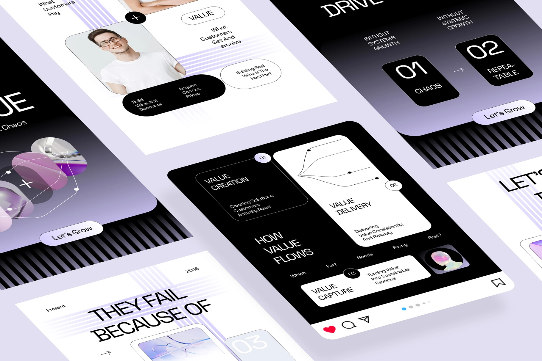 Business Market Value Instagram Pack for Affinity