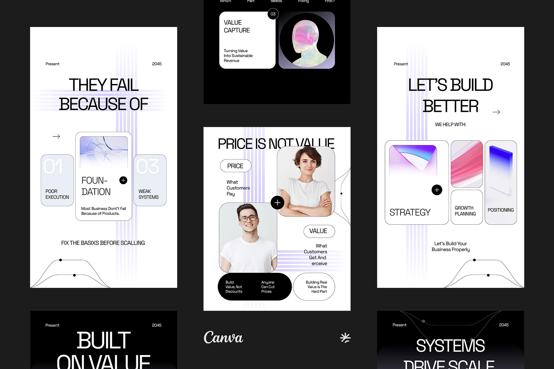 Business Market Value Instagram - CANVA Template