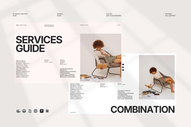Baxa - Service Guide Presentation Template Pack