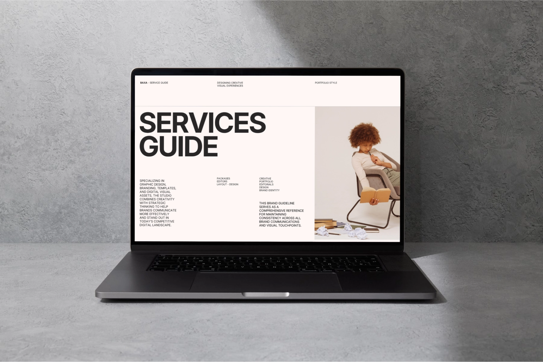 Baxa - Service Guide Presentation Template Pack