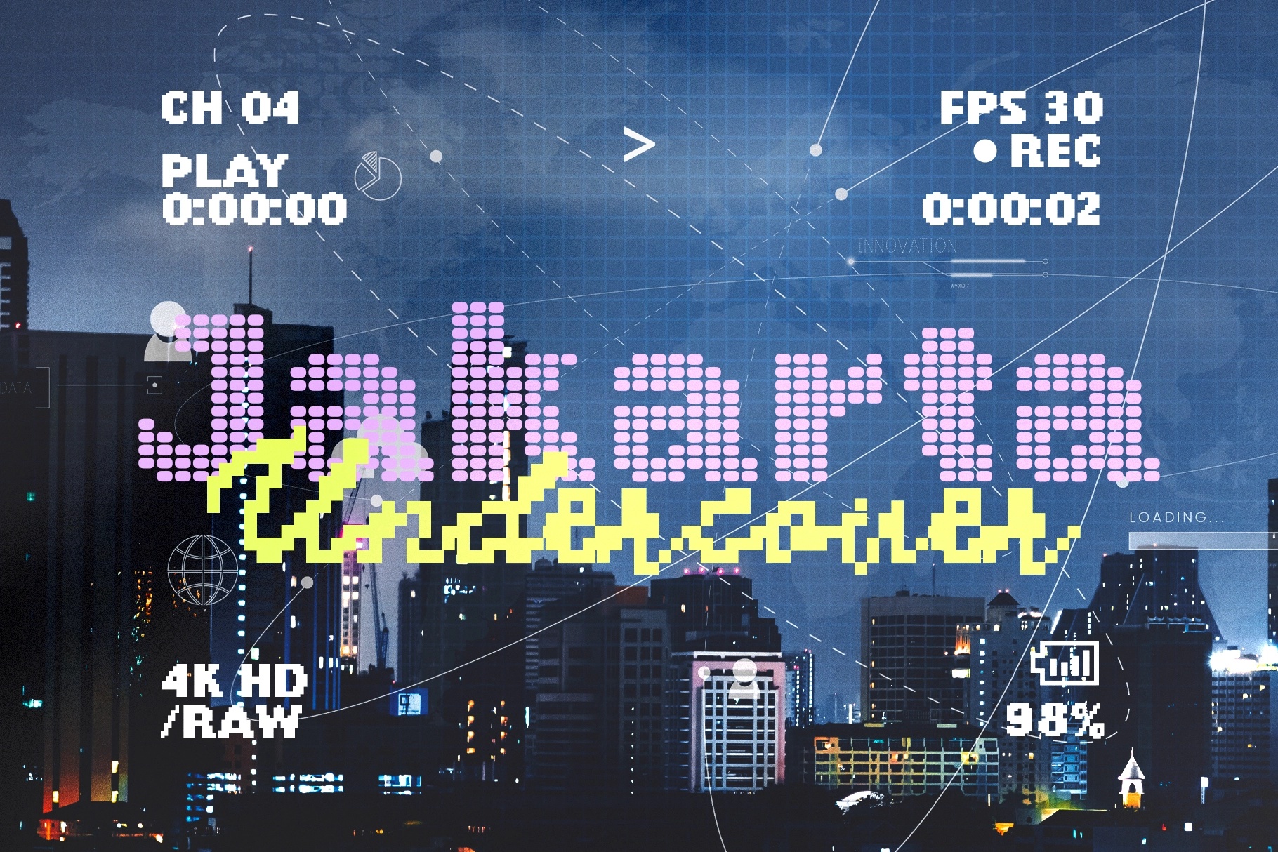 Digital Match - Pixel Font Duo