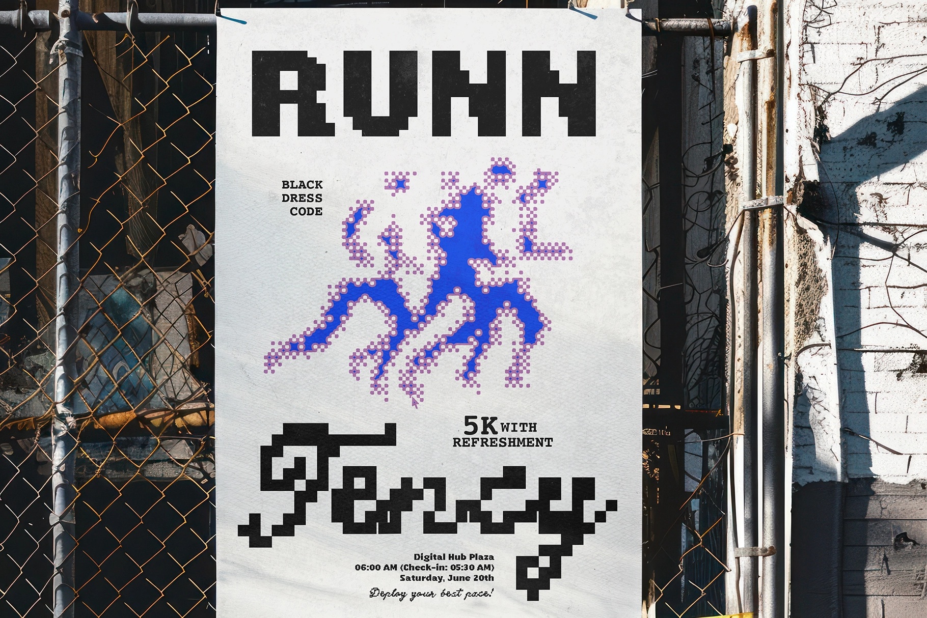 Digital Match - Pixel Font Duo