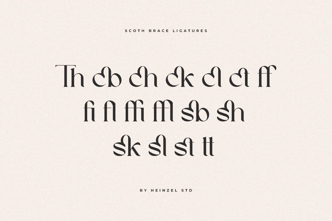 Scoth Brace - Elegant Ligature Serif Font