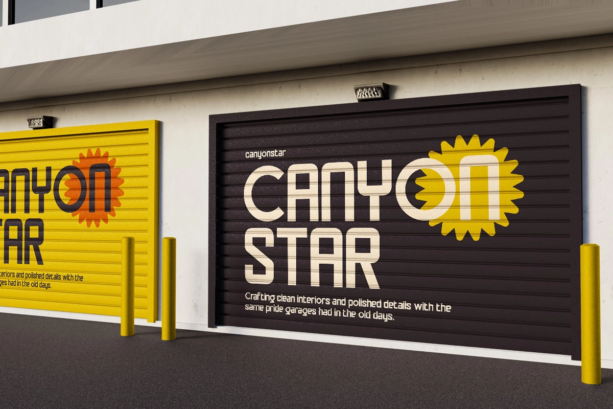Ogalio - Automotive Retro Display Sans Font