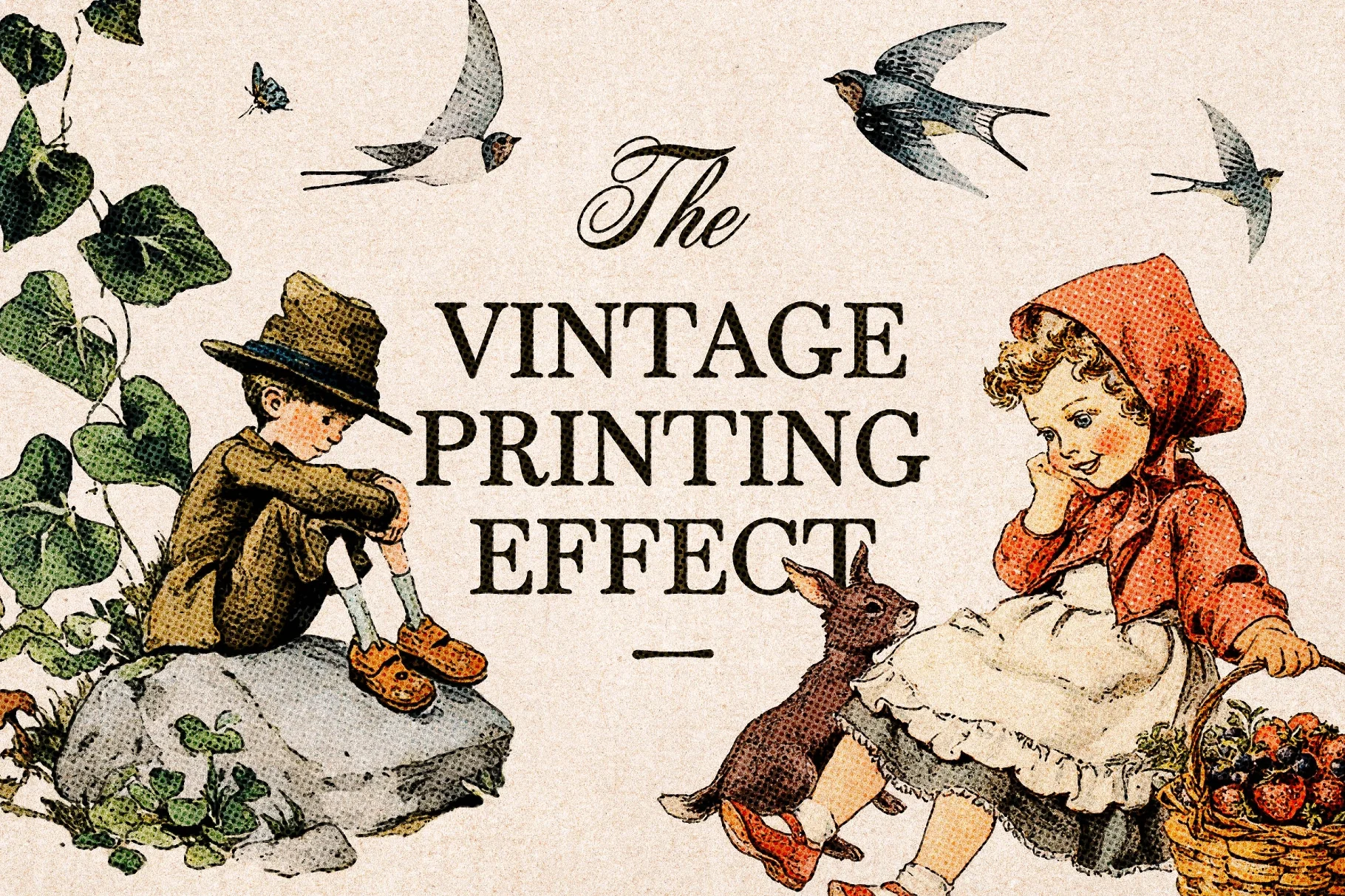 Vintage Print Photo Effect