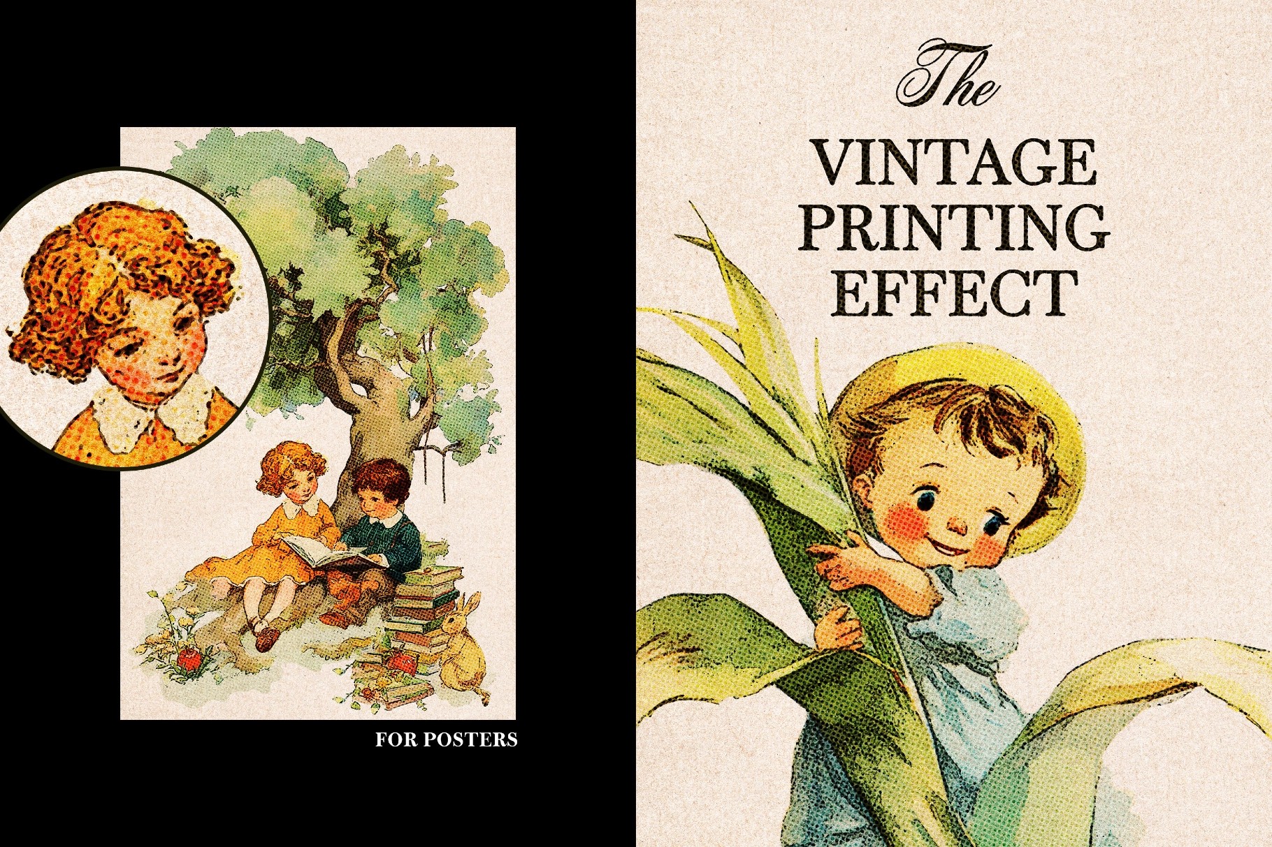 Vintage Print Photo Effect