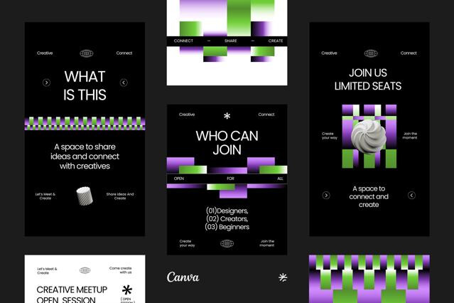 Event Promotion Instagram Pack - CANVA Template