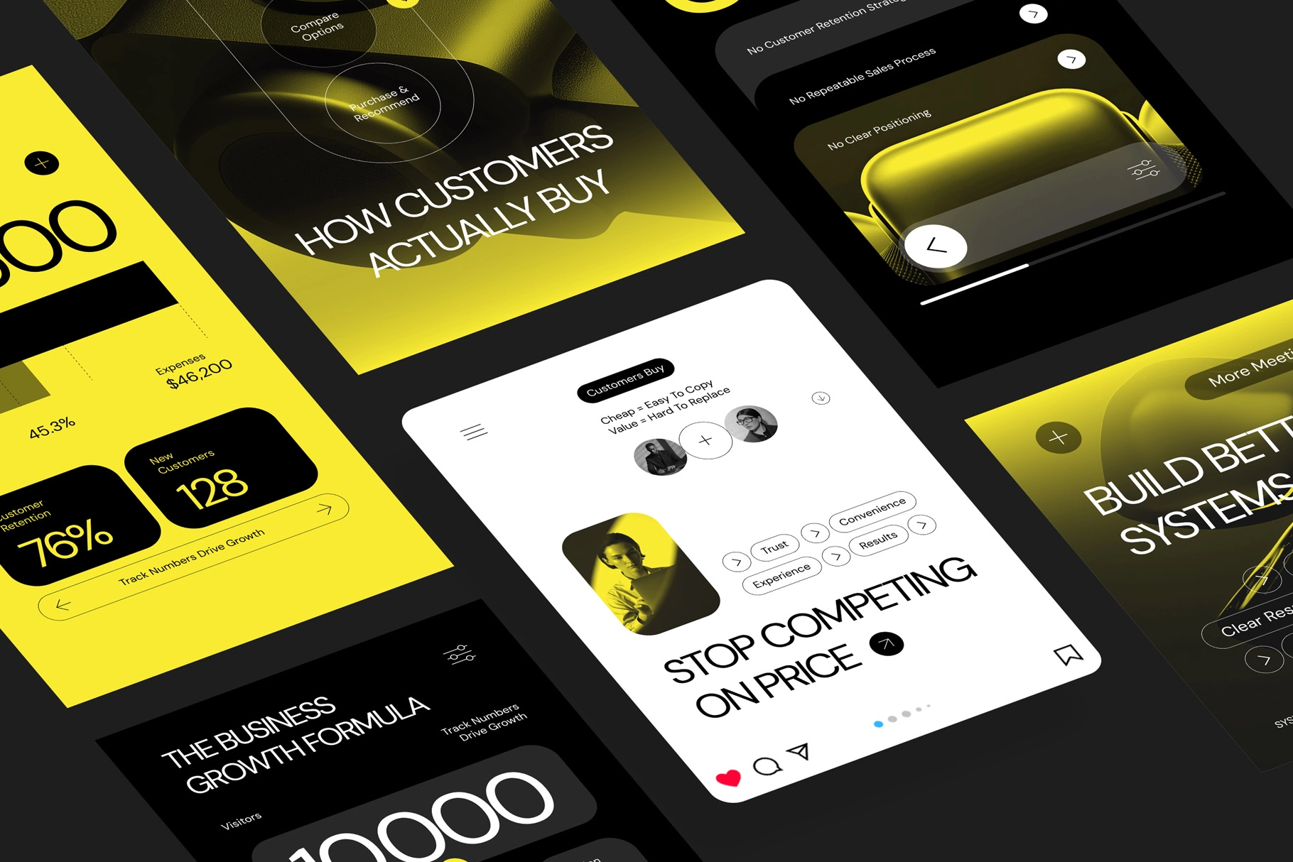Business Strategy Instagram Pack - CANVA Template