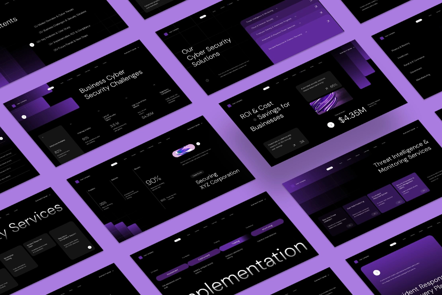 Cyber Security Proposal Powerpoint Template