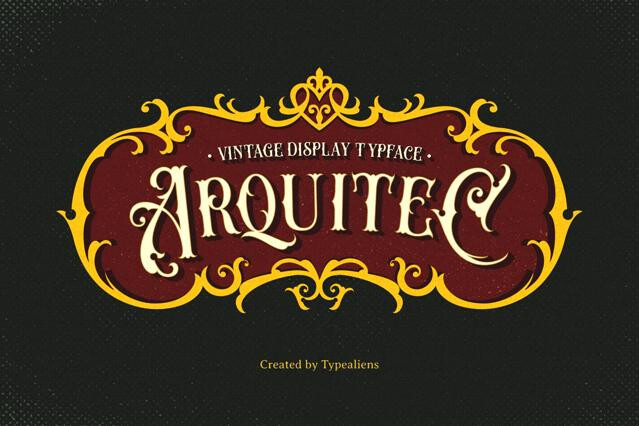 Arquitec — Vintage Display Font