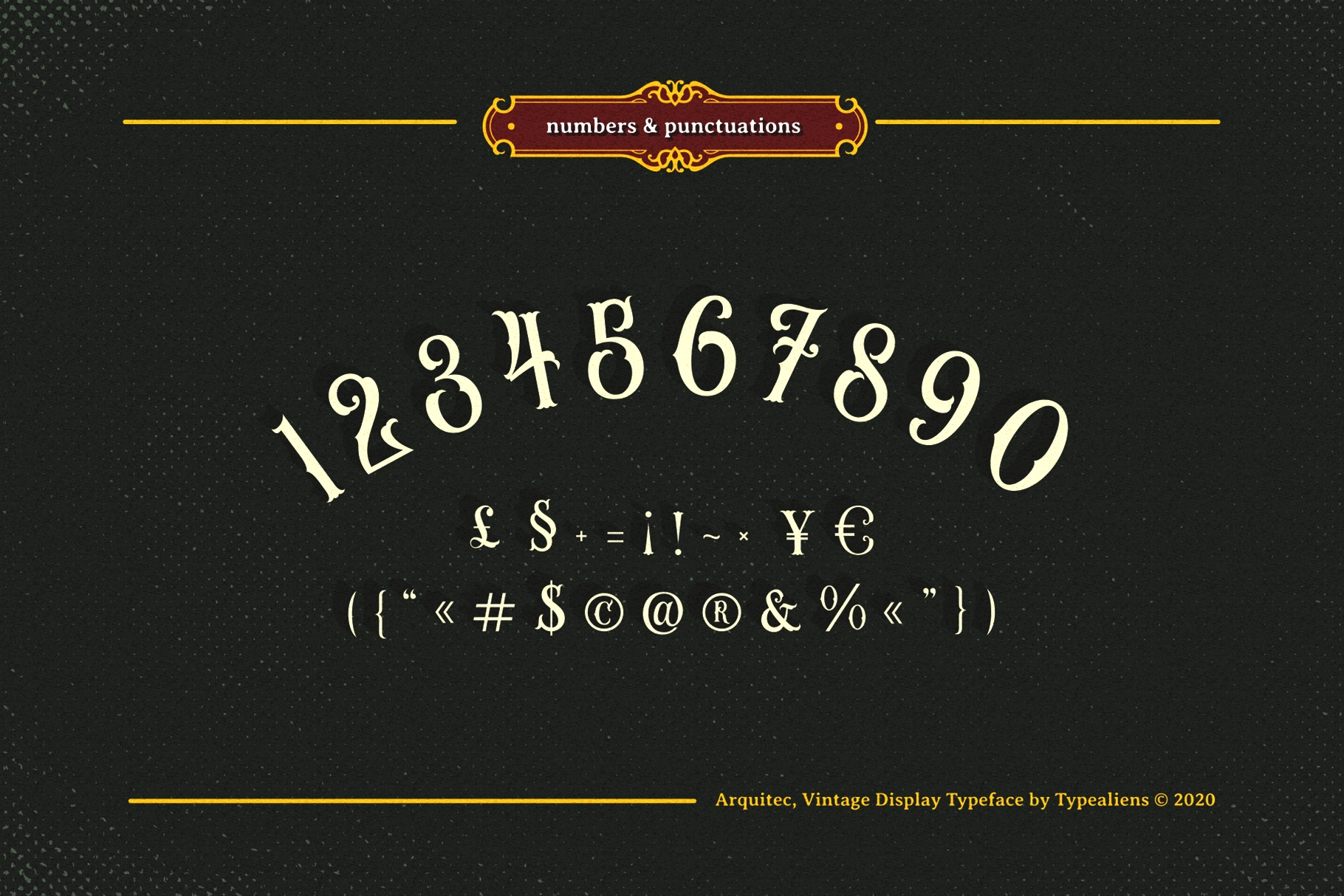 Arquitec — Vintage Display Font
