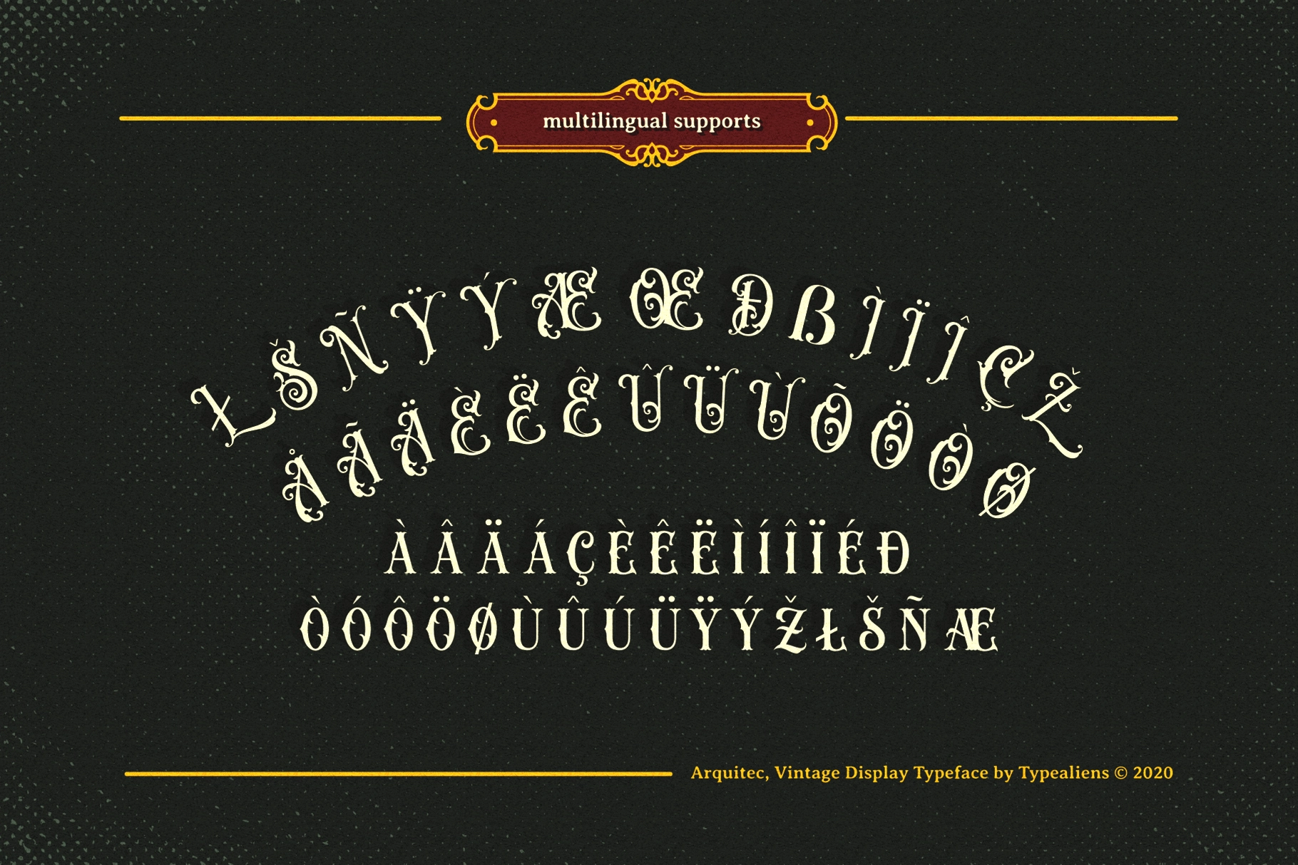 Arquitec — Vintage Display Font