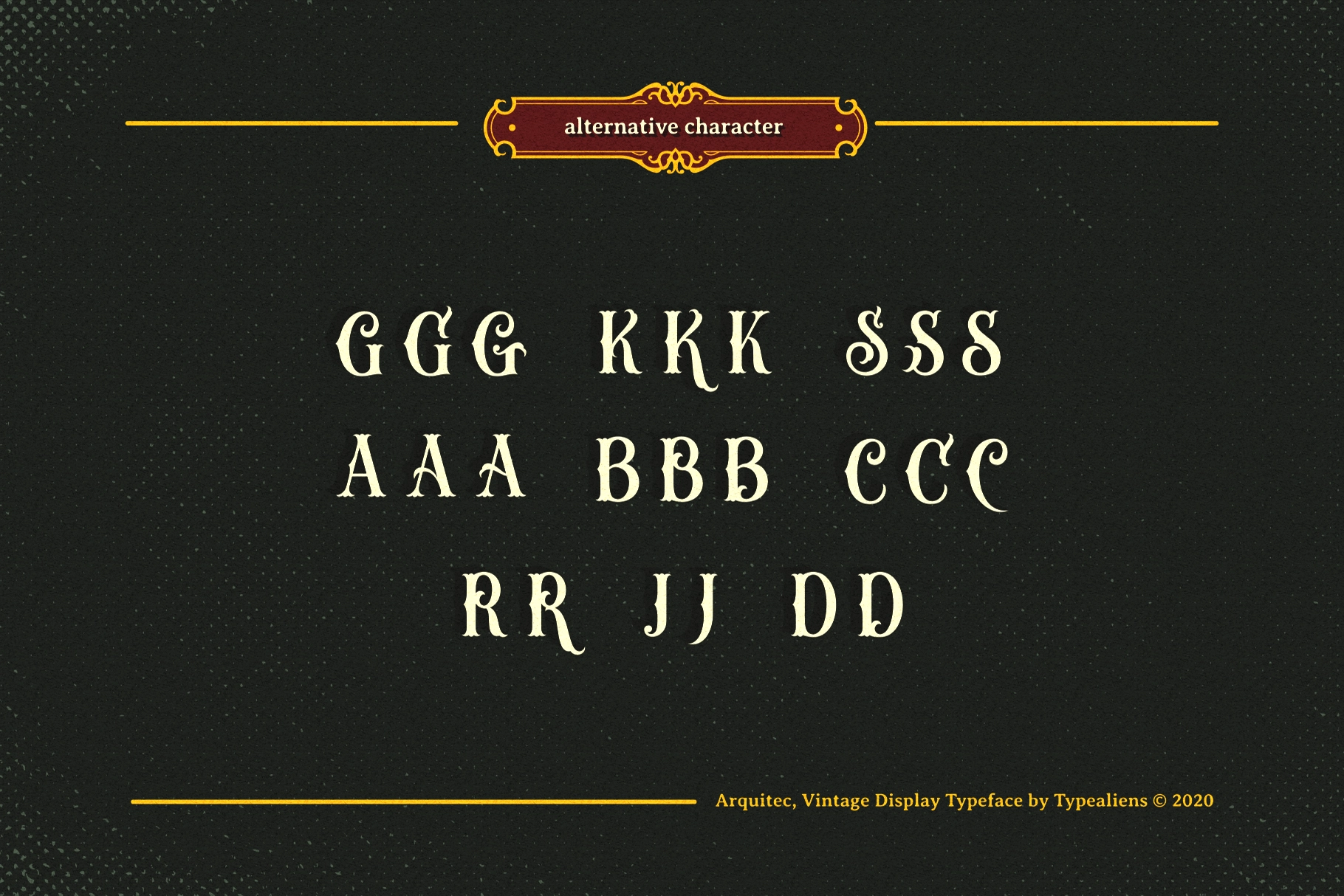 Arquitec — Vintage Display Font