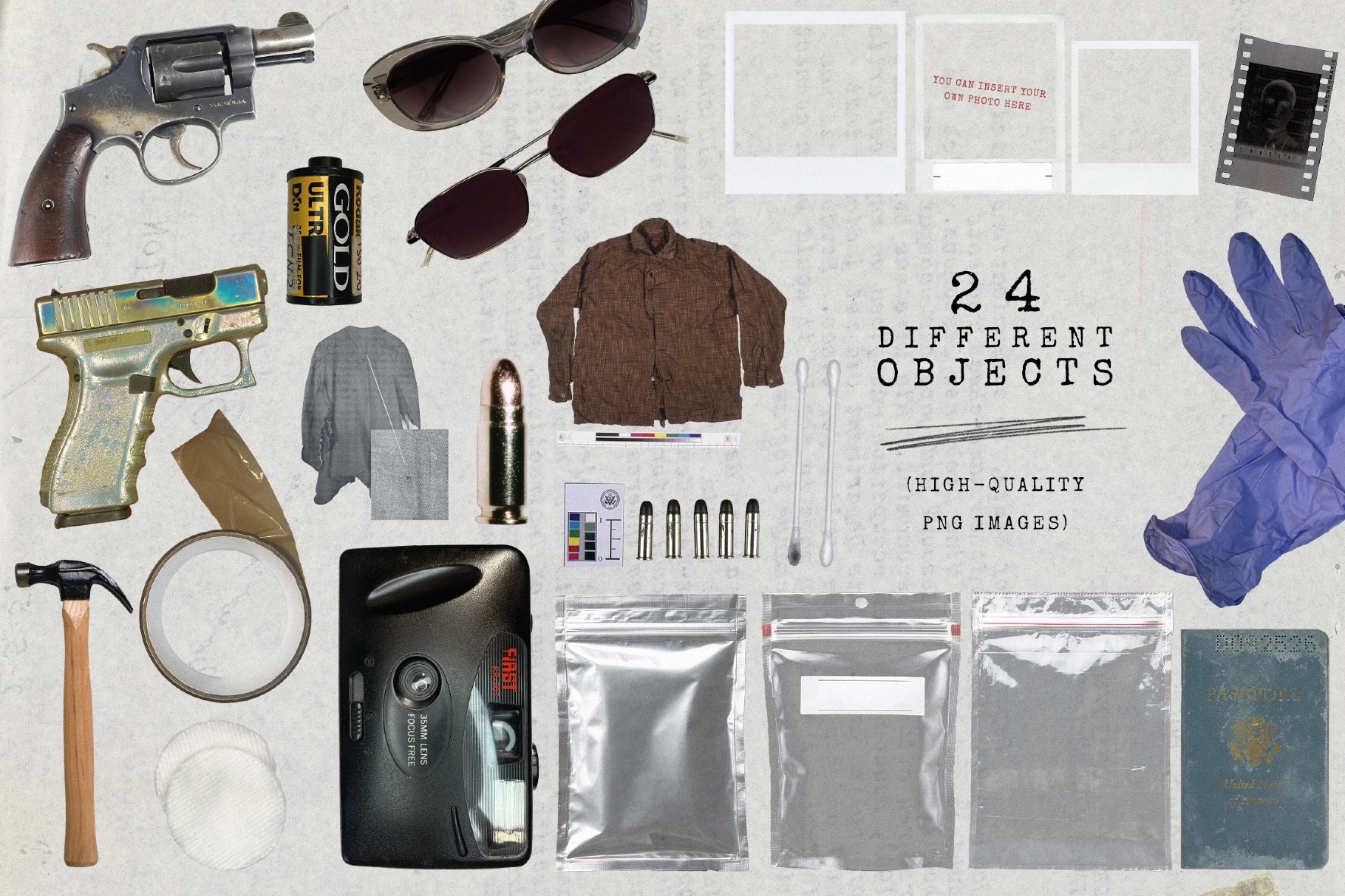 Criminal Bureau Collage Kit
