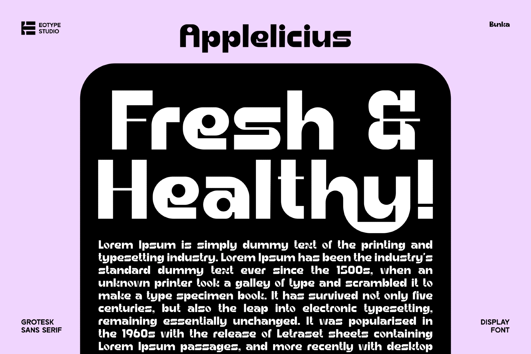 Bunka - Modern Geometric Sans Serif Font