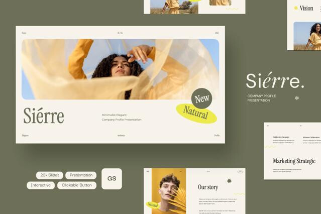 Sierre - Interactive Company Profile Google Slides
