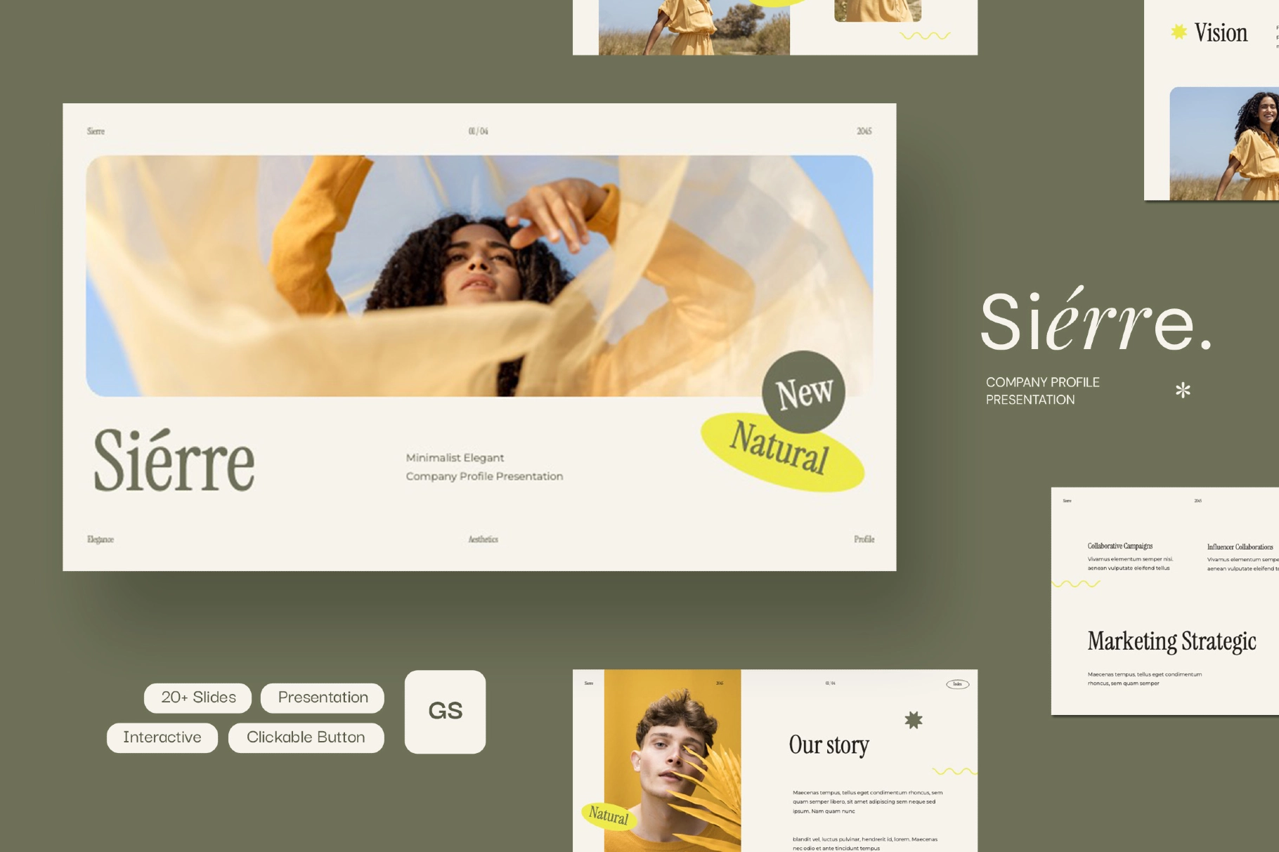 Sierre - Interactive Company Profile Google Slides