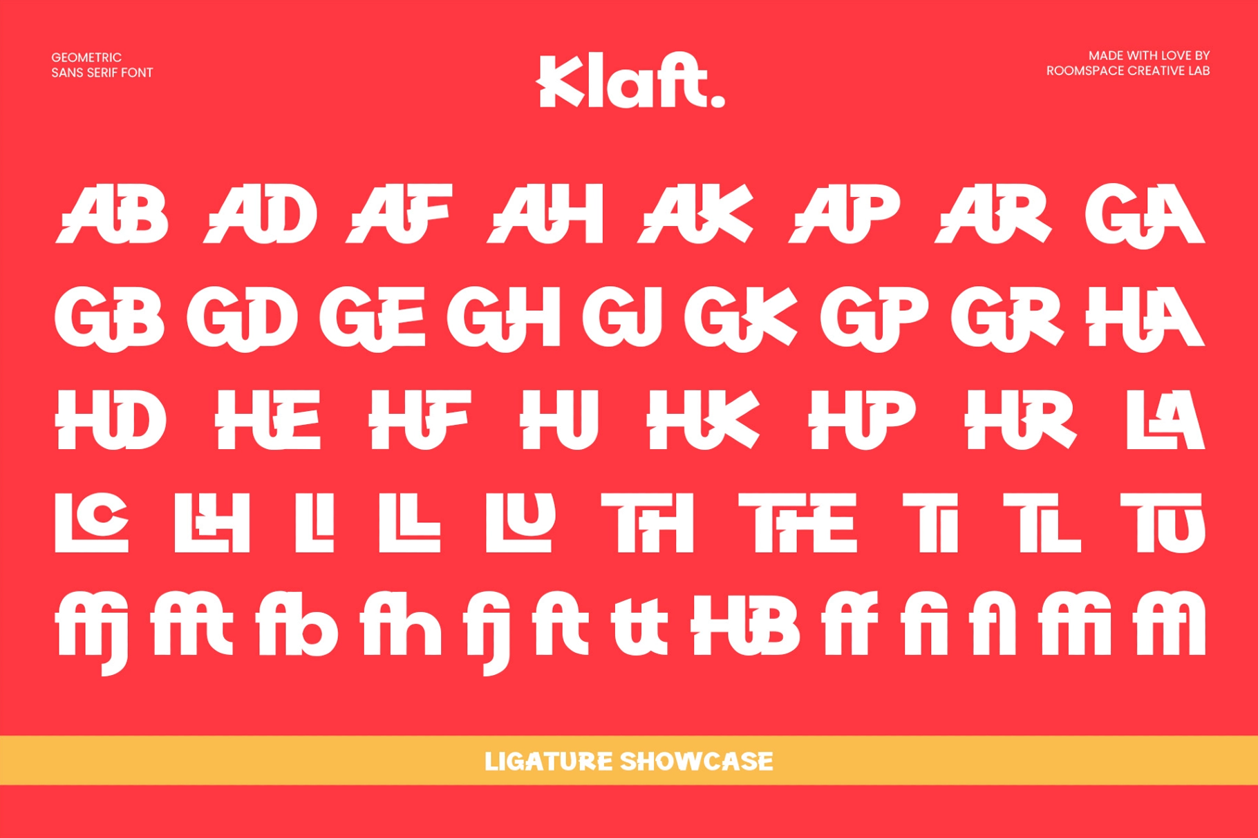 Klaft – Modern Geometric Bold Sans Font
