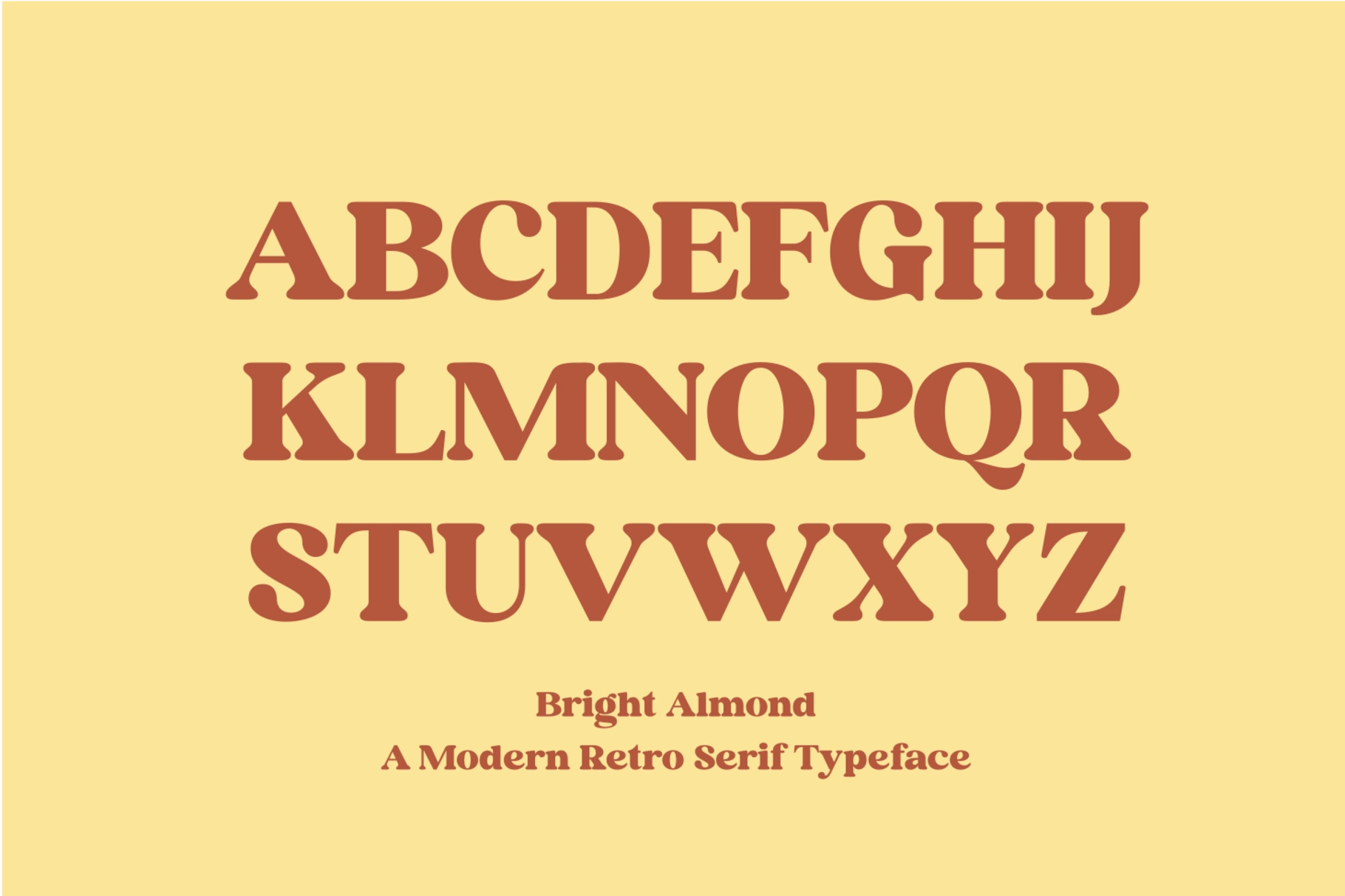 Bright Almond - Modern Retro Serif Font