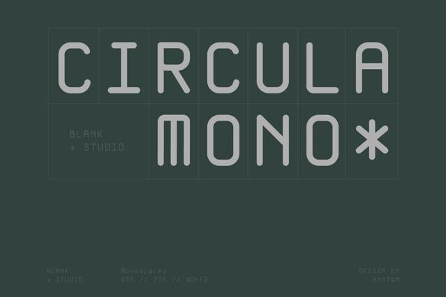 Circula Mono - Rounded Monospace Sans Font