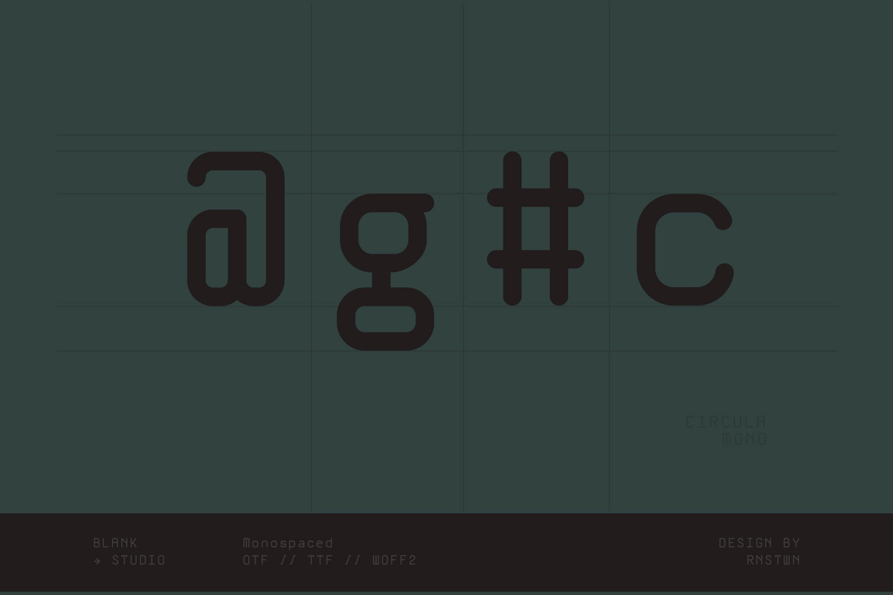 Circula Mono - Rounded Monospace Sans Font
