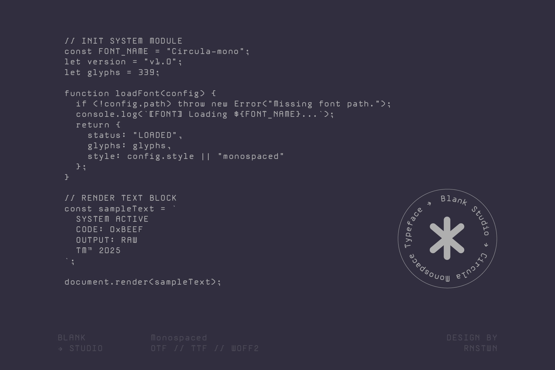 Circula Mono - Rounded Monospace Sans Font
