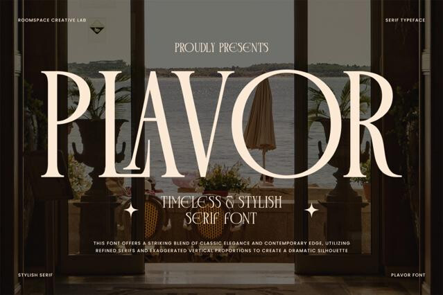 Plavor – Timeless Elegant Serif Font