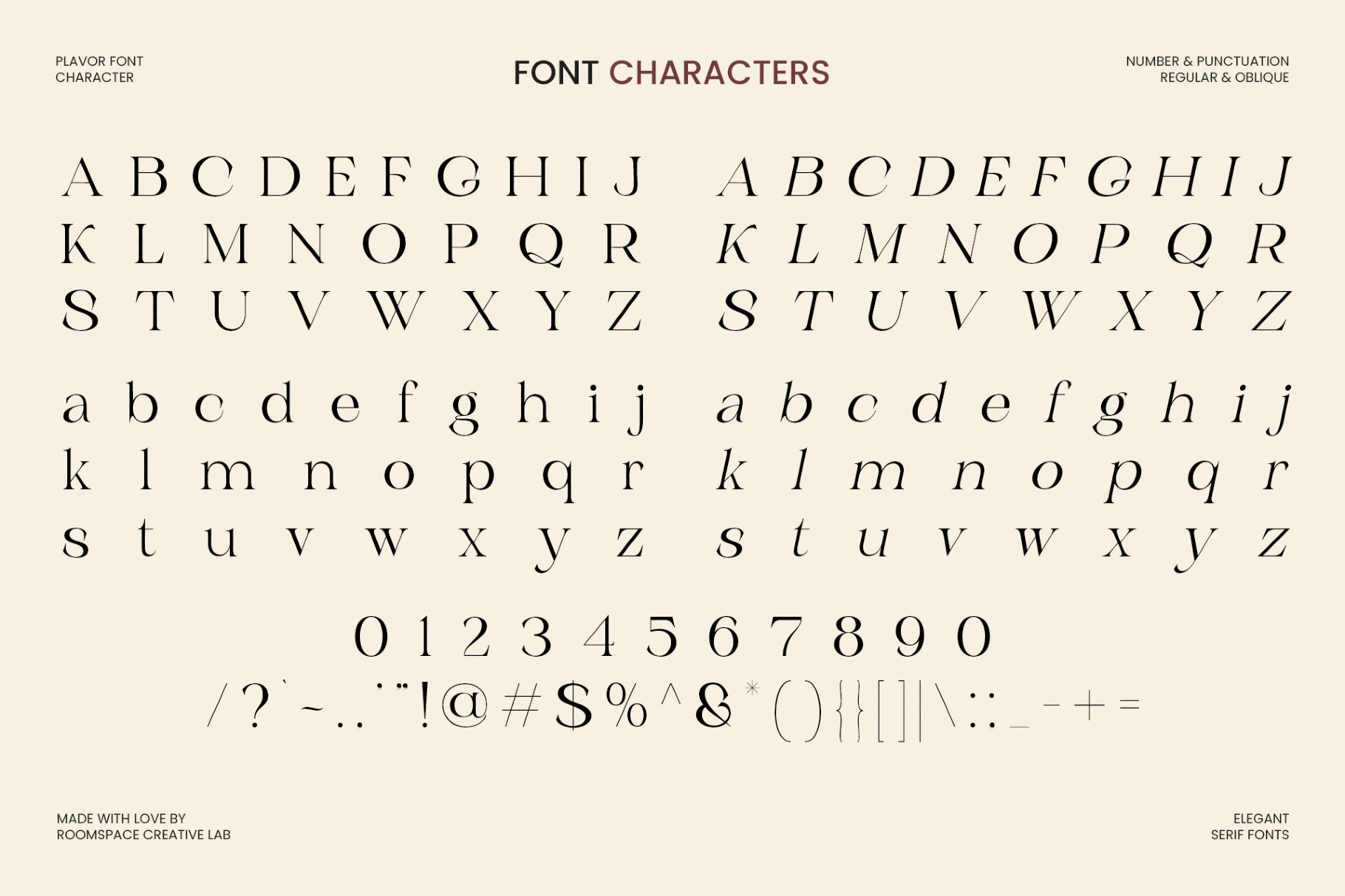Plavor – Timeless Elegant Serif Font
