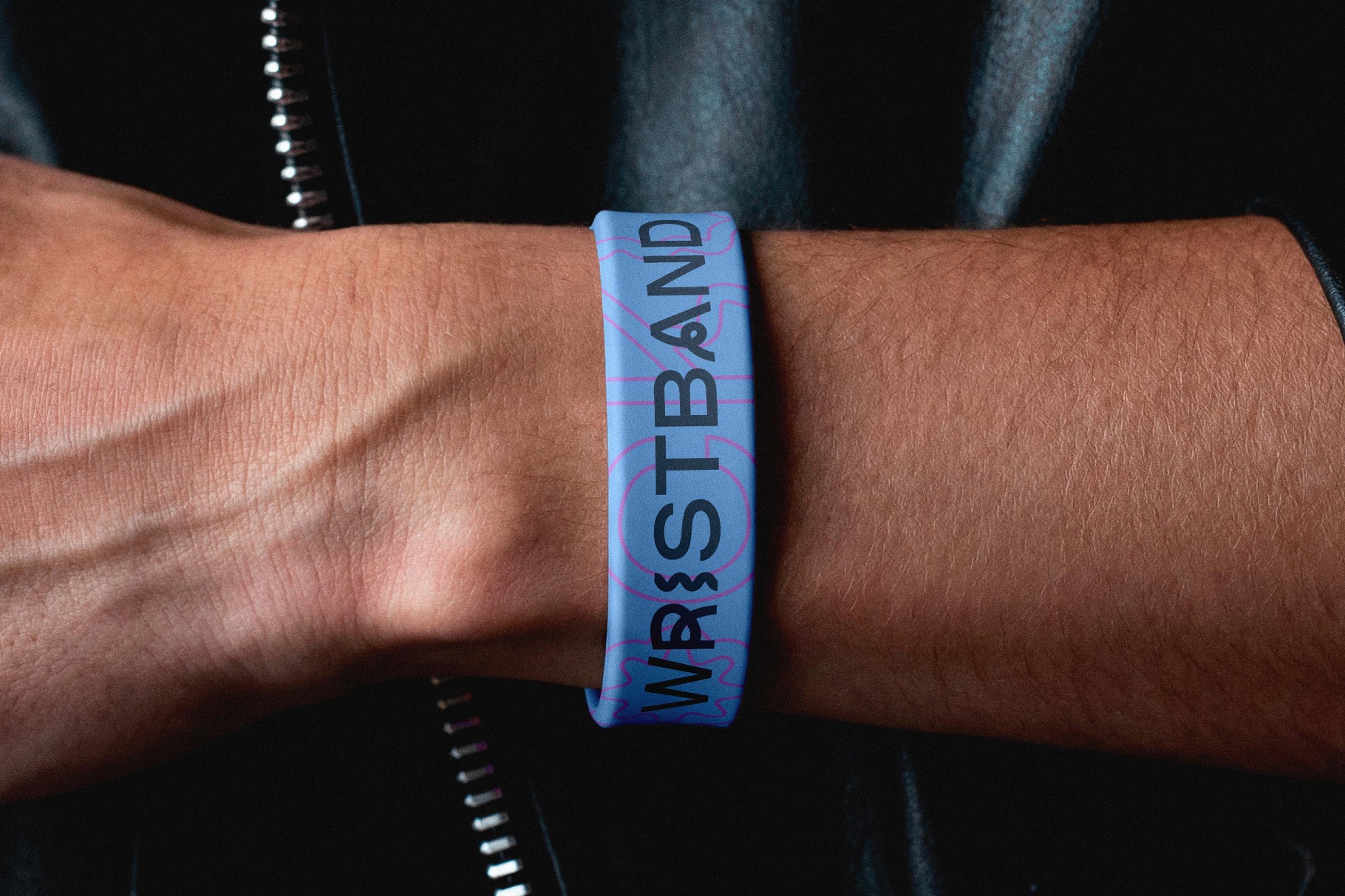 Rubber Wristband Mockup - Closeup