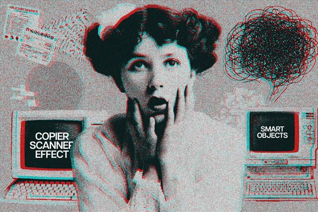 Copier Scanner Effect