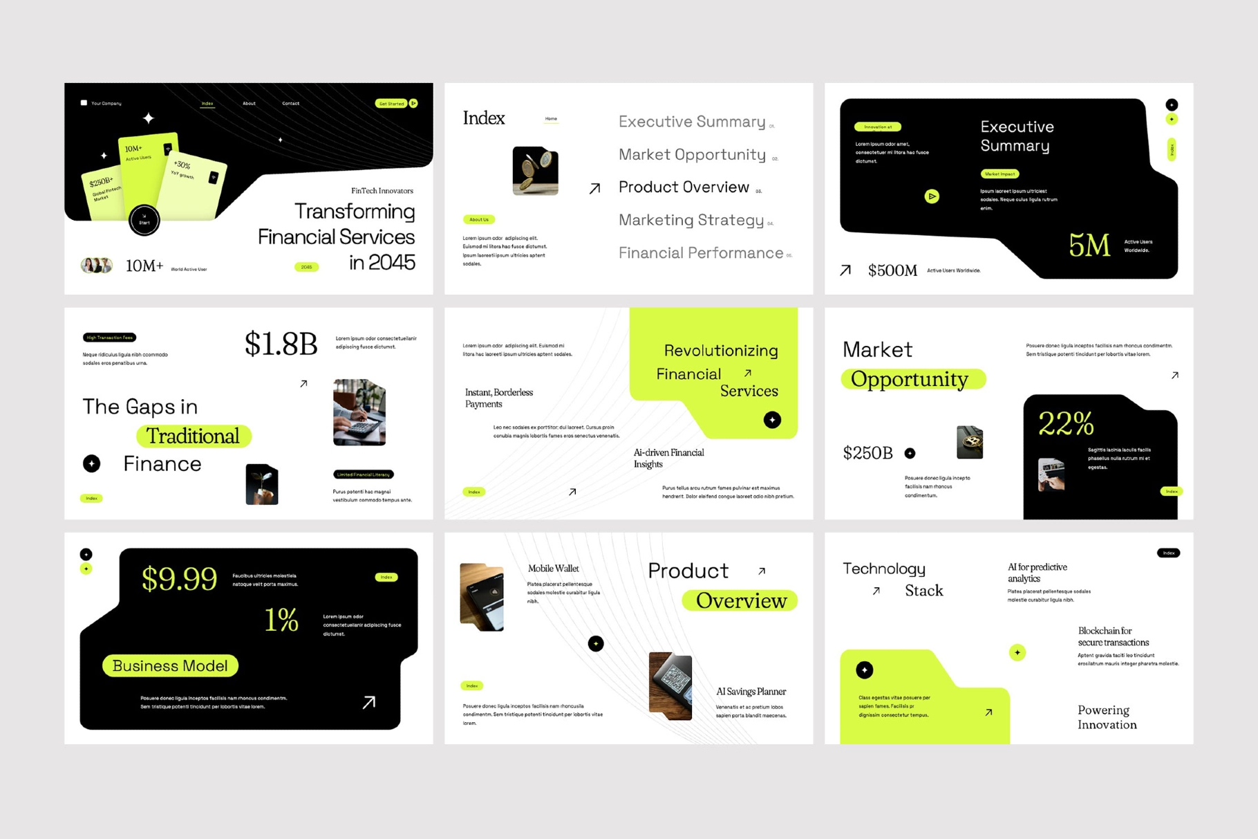 Financial Technology Powerpoint Template