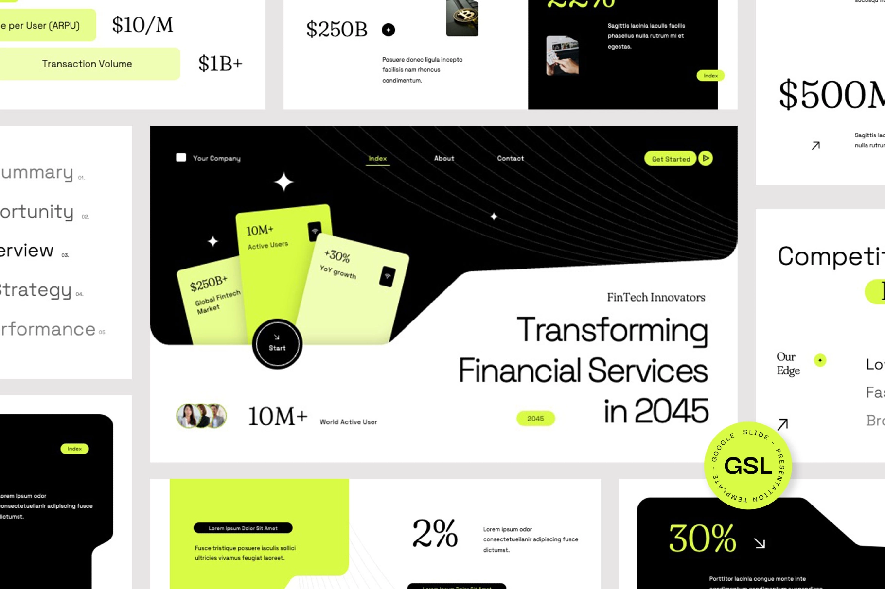 Financial Technology Google Slides Template