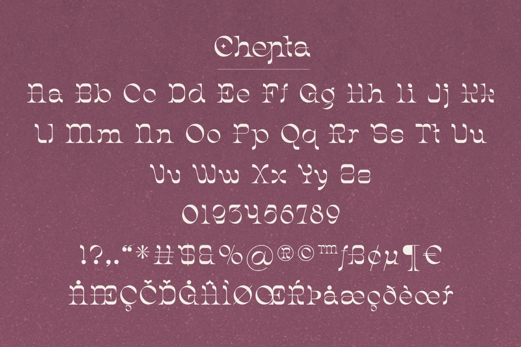 Chenta - Groovy Serif Display Font