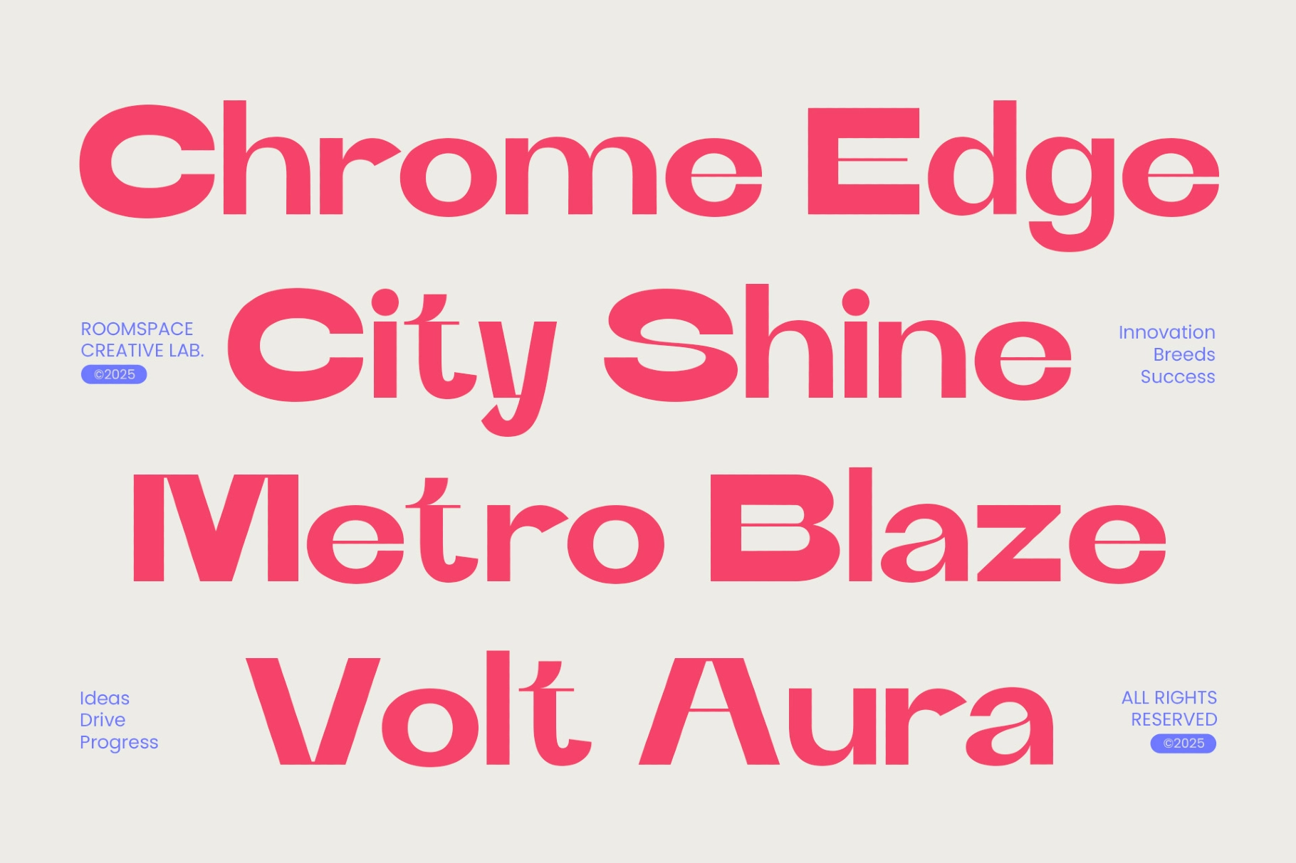 Runex — Bold Geometric Sans Serif Font Family