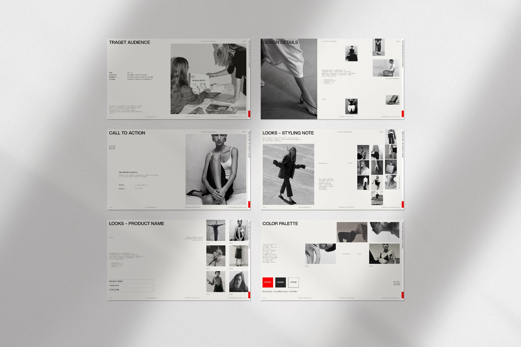 RUBE - LookBook Presentation Template