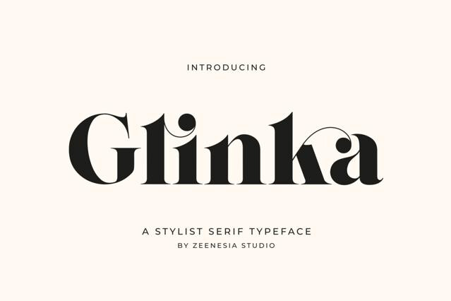 Glinka - Elegant Serif Font