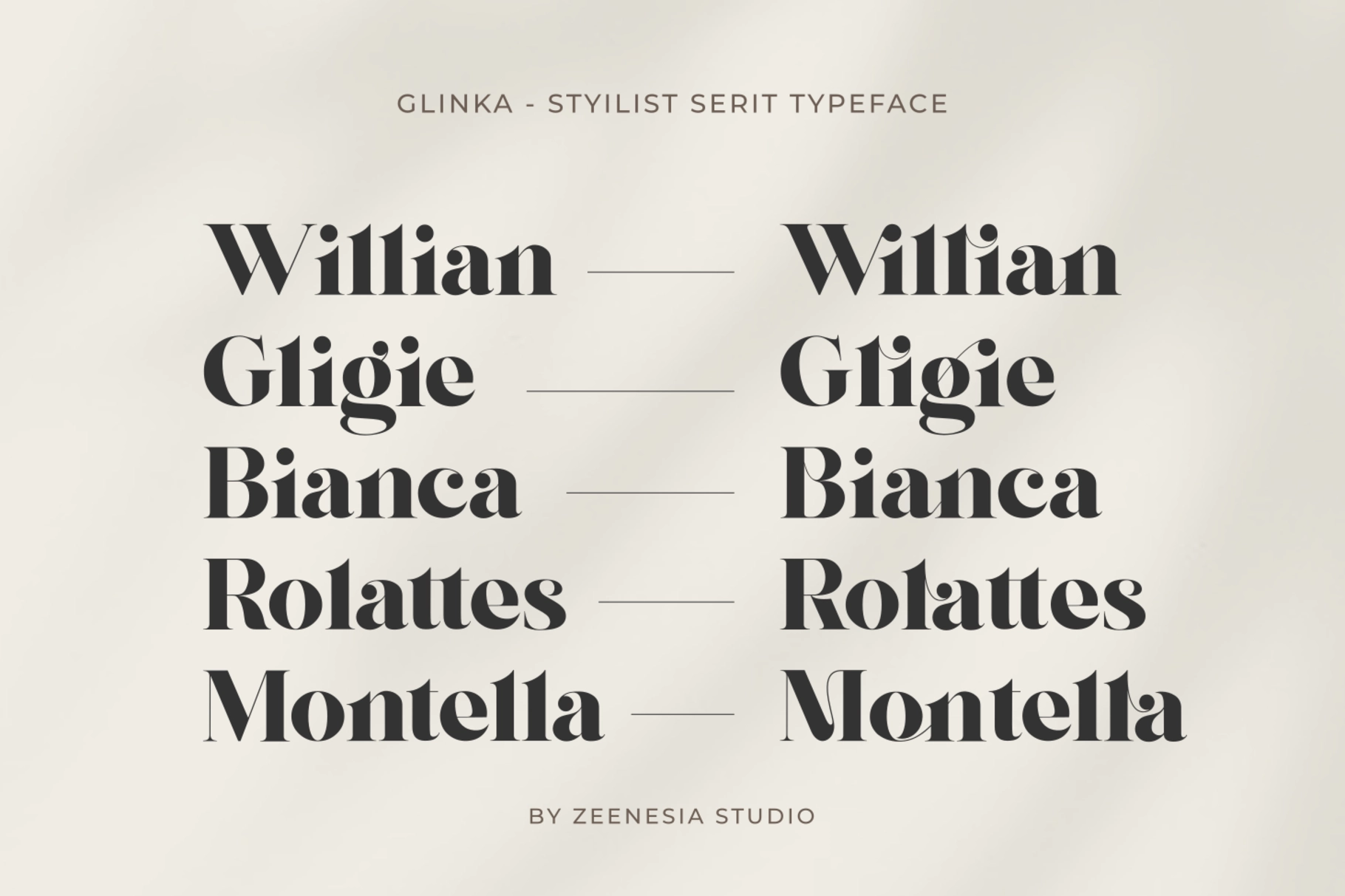 Glinka - Elegant Serif Font