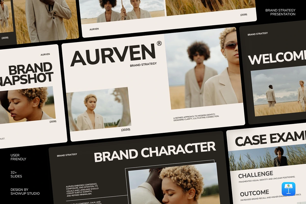 AURVEN - Brand Strategy Keynote Template